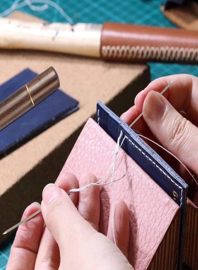 MOOKA 30 Pcs Self-Threading Quilting Needles with Wooden Case - Long Quilting Needles in Various Sizes for Embroidery, Hand Sewing & Quilting - Easy Threading for Seamstress and Crafters - Image 5